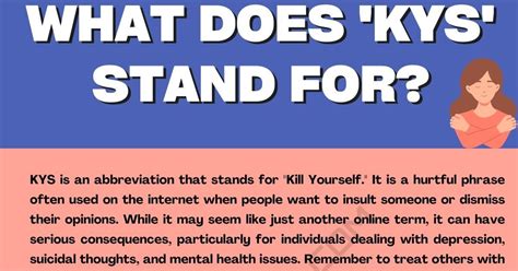 Kys Meaning: Decoding the Internet Slang “Kys”